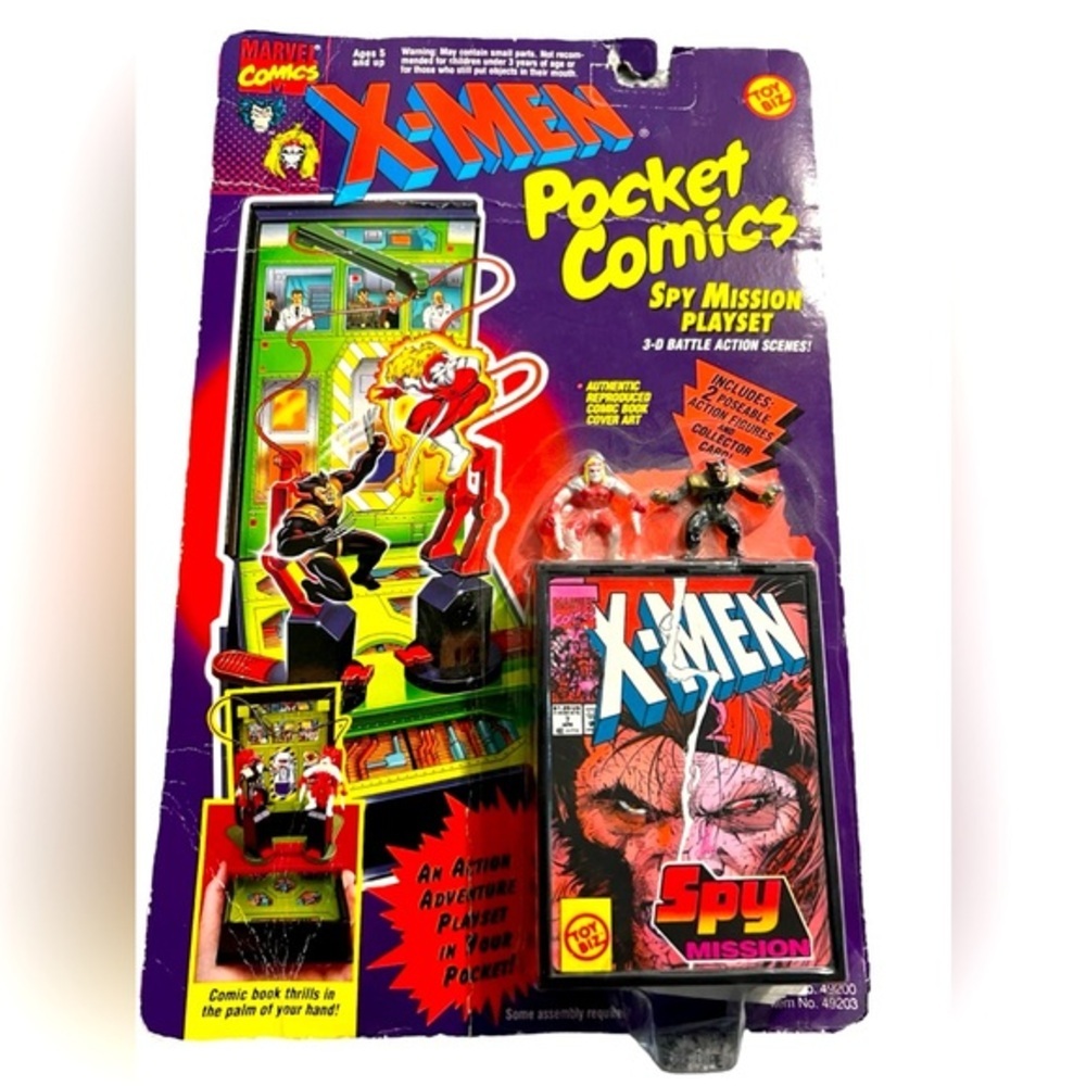 X-Men Pocket Comics Spy Mission Playset 1994
